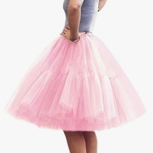 Tulle pink tutu skirt